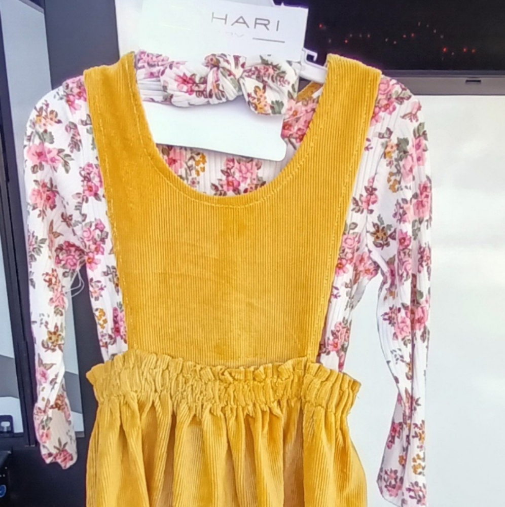 Girls Dress with matching Hairband